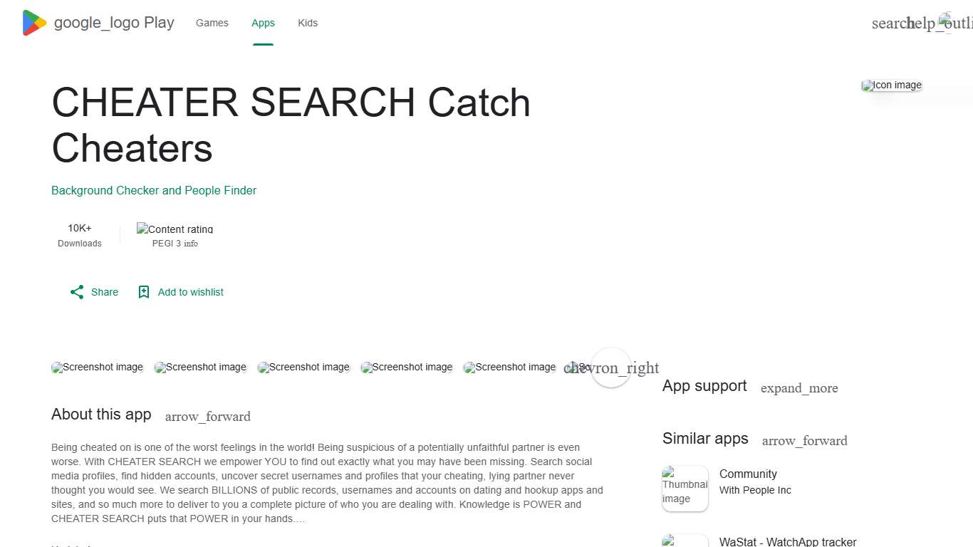 CHEATER SEARCH Catch Cheaters - Apps on Google Play